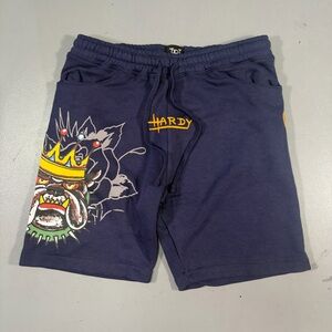 Ed Hardy Navy Blue Athletic Shorts